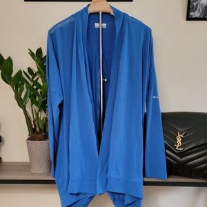 Large Blue Columbia Cardigan